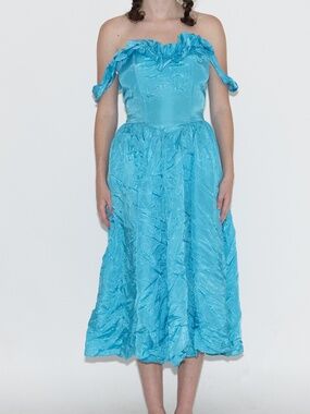 1970s prom dresses 1970's High School Diary Entry 'Senior Cord' Dress – THE WAY WE WORE Lace 70's Formal Dresses Ball